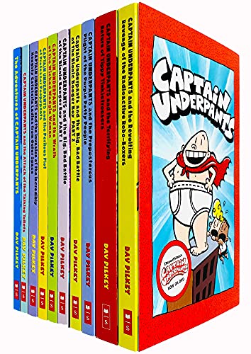 Captain Underpants: 10 Book Set - Legenda Bookstore