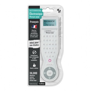 BLANC/WHITE Electronic Dictionary Bookmark - French