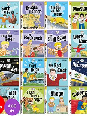 Biff, Chip and Kipper Stage 2 Read with Oxford: 4+: 16 Books Collection Set