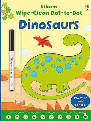 Wipe-Clean Dot-to-Dot Books: Dinosaurs