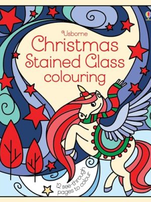 Patterns to Colour: Christmas Stained Glass Colouring