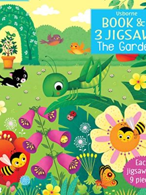 Usborne Book and 3 Jigsaws: The Garden