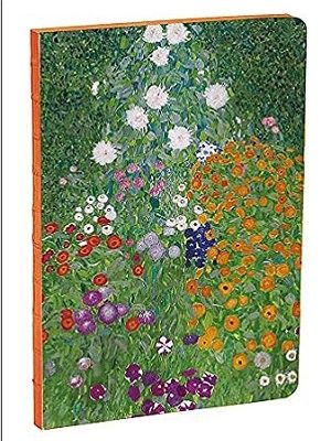 Flower Garden by Gustav Klimt A5 Notebook