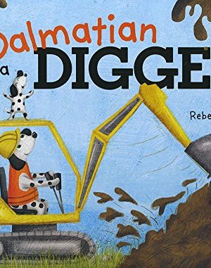 Dalmatian in a Digger