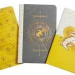 Harry Potter: Hufflepuff Constellation Sewn Pocket Notebook Collection: Set Of 3