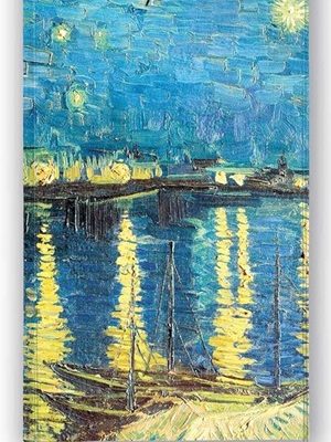 Vincent Van Gogh: Starry Night Over The Rhône (Foiled Slimline Journal)