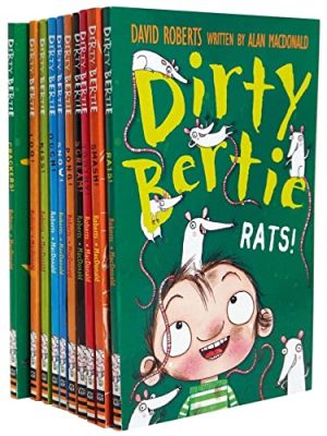 Dirty Bertie - Series 2 - David Roberts 10 Books Collection Set (Rats, Smash, Kiss, Pong, Scream, Loo, Ouch, Crackers, Snow, Toothy