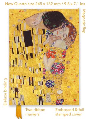 Gustav Klimt: the Kiss (Foiled Quarto Journal)